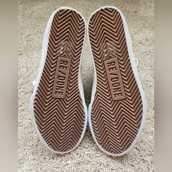 Re Done 90s High Top Sneaker Shoes Womens EU 36 Striped Canvas