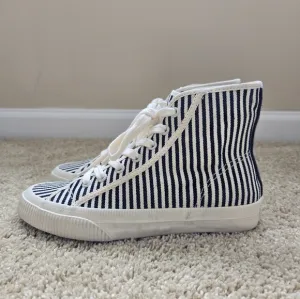 Re Done 90s High Top Sneaker Shoes Womens EU 36 Striped Canvas