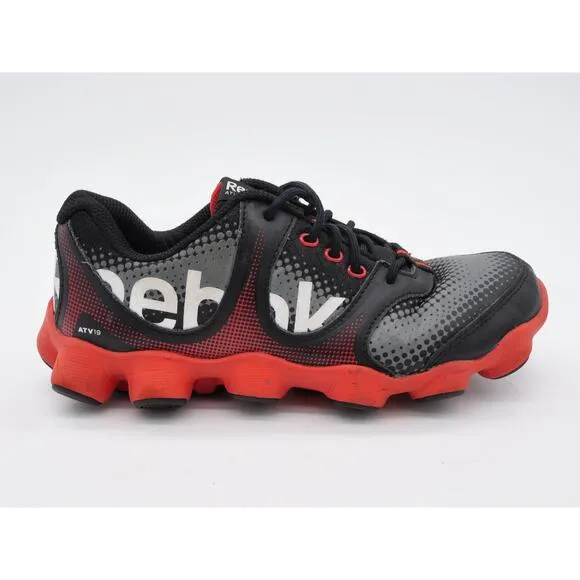 Reebok ATV 19 Running Shoes Mens 5 Black Red Lace Up Athletic Sneakers
