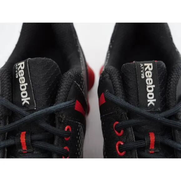 Reebok ATV 19 Running Shoes Mens 5 Black Red Lace Up Athletic Sneakers