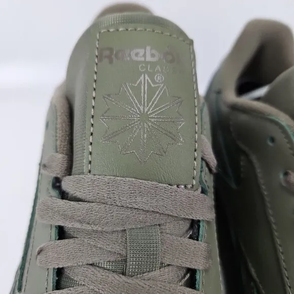 REEBOK Classic Leather Ripple Sneakers Shoes Army Green H06421 US Men's 12 NWT