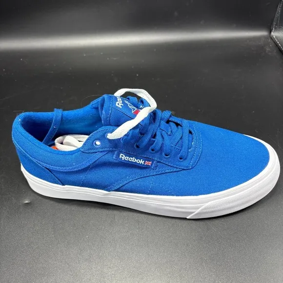 Reebok Men Club C Coast Blue Canvas Casual Lifestyle Shoes Sz 9.5 Sneaker