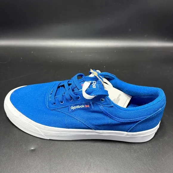 Reebok Men Club C Coast Blue Canvas Casual Lifestyle Shoes Sz 9.5 Sneaker