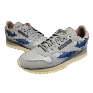 Reebok x Jurassic World Classic Leather Ripple Grey Blue HQ6253 Men's 8.5