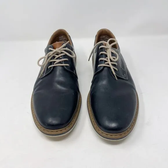 Rieker Mens 43 / US 9.5-10 Blue Dustin Derby Oxford Shoes Dress Leather Lace Up