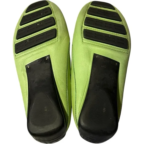 Robert Zur Kiwi Beaded Soft True Glove Leather Loafers Mules Slipon Shoes Size 7