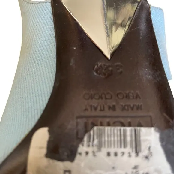Roberto Cavalli Light Blue Sling Backs Size 35.5