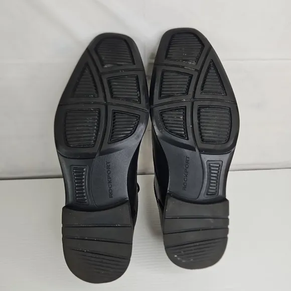 Rockport Leather Upper Balance Men Shoes Black Size 9 1/2 M