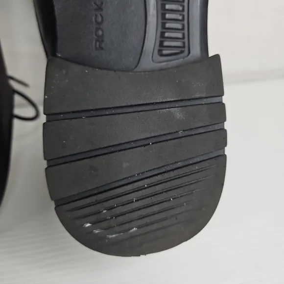 Rockport Leather Upper Balance Men Shoes Black Size 9 1/2 M