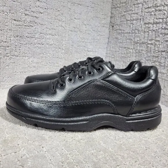 Rockport Ridgefield Eureka Men's Size 11M US Black Leather Walking Shoes K71218