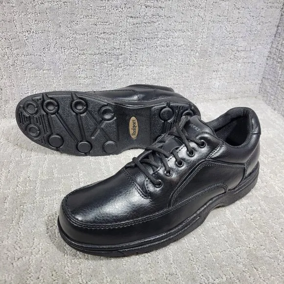 Rockport Ridgefield Eureka Men's Size 11M US Black Leather Walking Shoes K71218