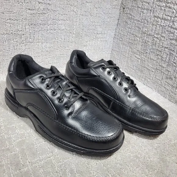 Rockport Ridgefield Eureka Men's Size 11M US Black Leather Walking Shoes K71218