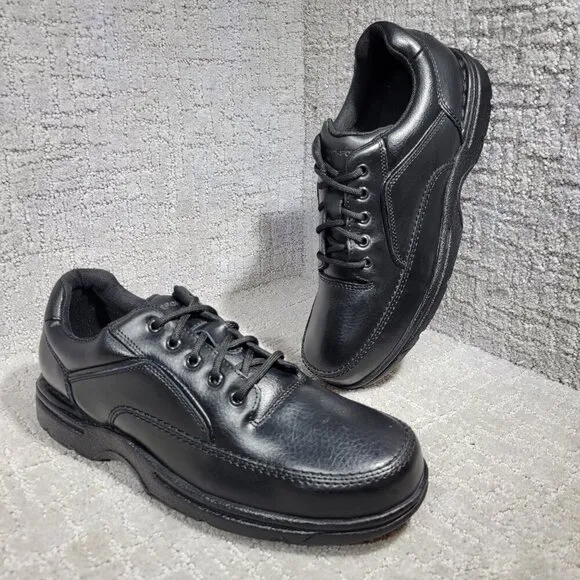 Rockport Ridgefield Eureka Men's Size 11M US Black Leather Walking Shoes K71218
