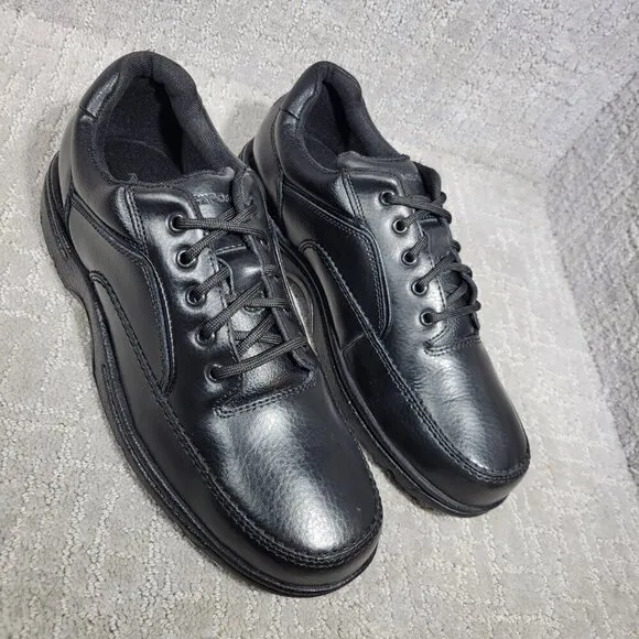 Rockport Ridgefield Eureka Men's Size 11M US Black Leather Walking Shoes K71218