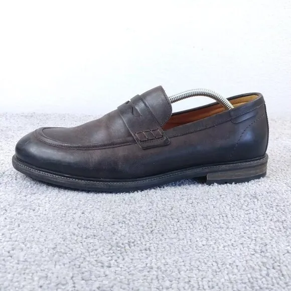Rodd &amp; Gunn Penny Loafer Mens Size 43 EU Dress Shoes Slip On Brown Leather