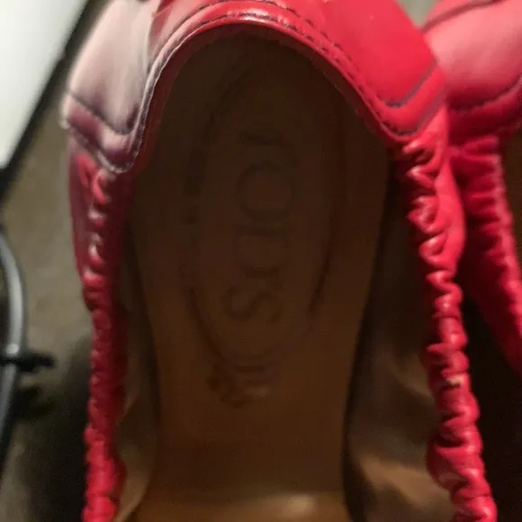 Rods red leather driving shoes. Never worn‎ . 595 retail