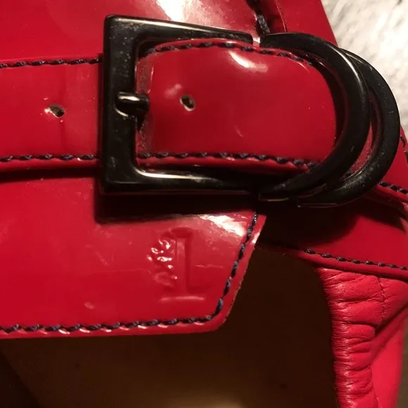 Rods red leather driving shoes. Never worn‎ . 595 retail