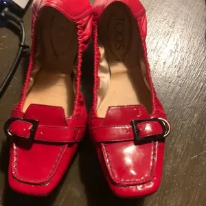 Rods red leather driving shoes. Never worn‎ . 595 retail