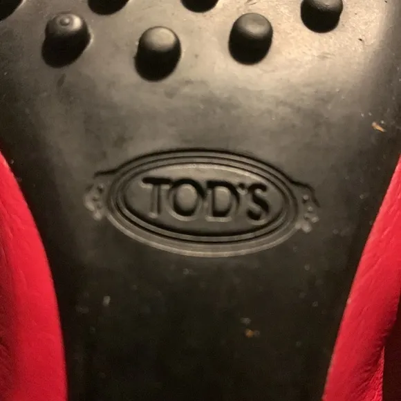 Rods red leather driving shoes. Never worn‎ . 595 retail