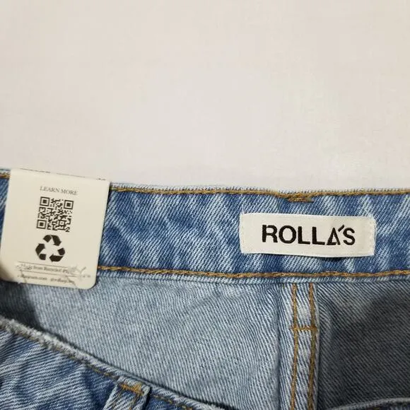 Rolla's Jeans Size 32 Heidi Ankle High Rise Relaxed Straight Loose Old Stone NWT