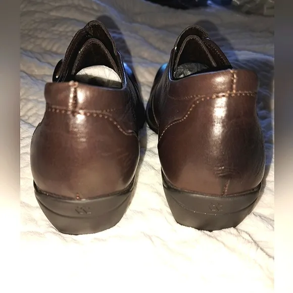 Romika Women's Brown Leather Mules Shoes Size 6.5