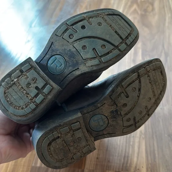 Roper boots boy blue brown light up shoes toddler 10 western cowboy