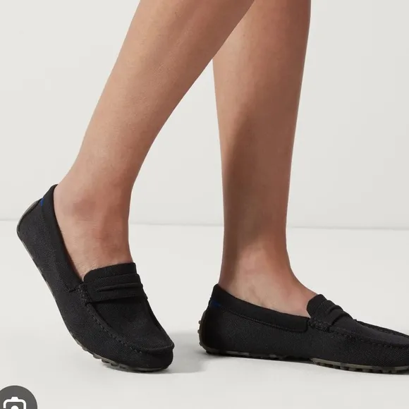 Rothy's The Braid Driver Slip Ons Loafer Shoes In Black  Women’s Size 10