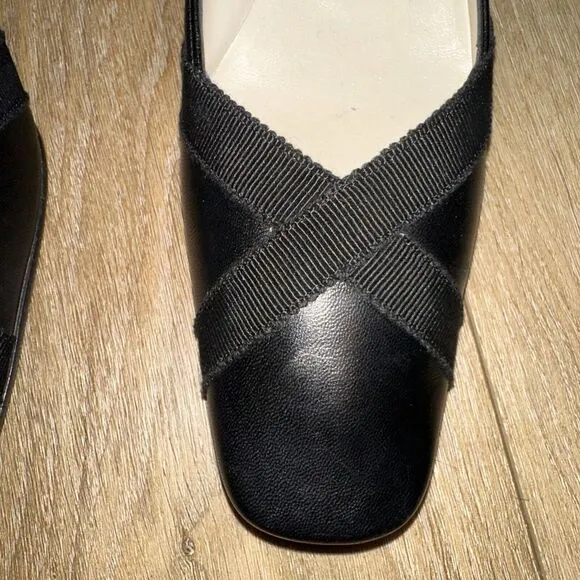 Salvatore Ferragamo Boutique Womens Black Leather Shoes Size 8‎ B