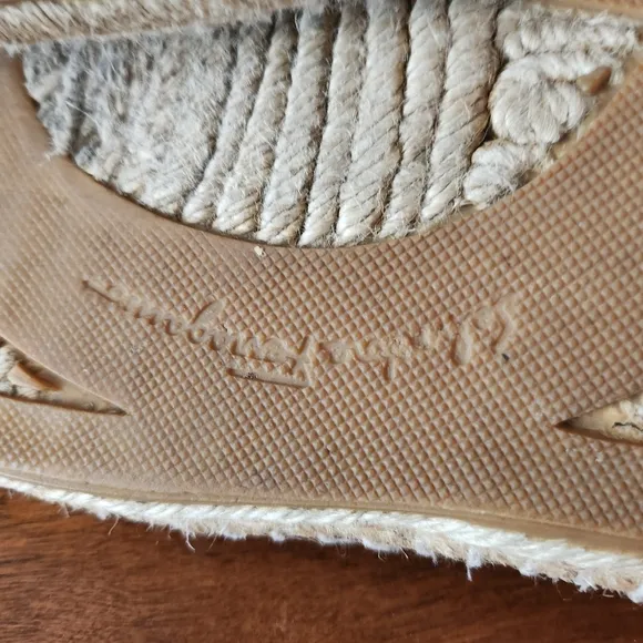 Salvatore Ferragamo Men Espadrille Butter Leather Lace Up Shoes size 11