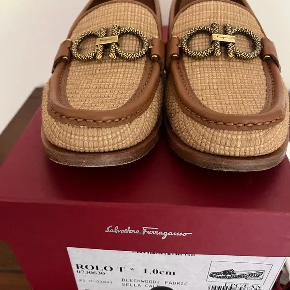 Salvatore Ferragamo Women Tan Loafers