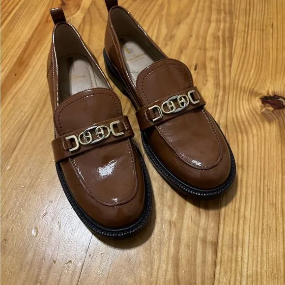 Sam Edelman Christy Womens Loafers SIZE 8M EUR 38 Slip On Horse Bit Loafer Shoes