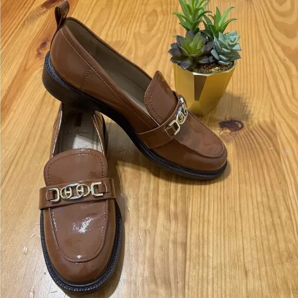 Sam Edelman Christy Womens Loafers SIZE 8M EUR 38 Slip On Horse Bit Loafer Shoes