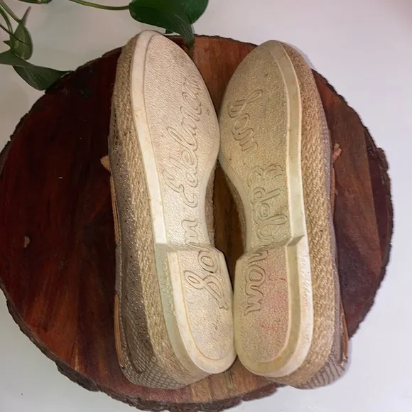Sam Edelman gold boat shoes