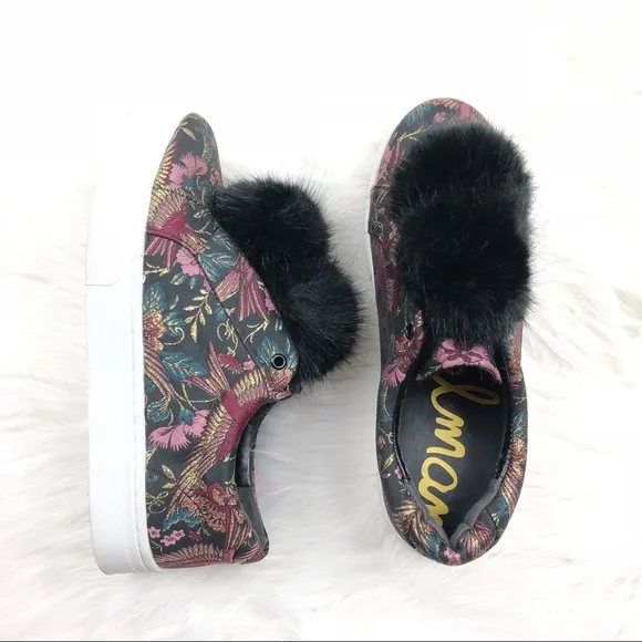 Sam Edelman Leya Fashion Sneaker Floral Shoes 8