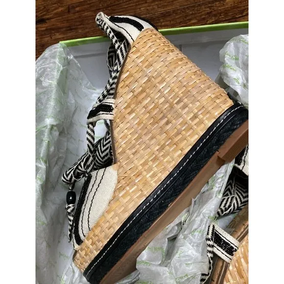 Sam Edelman Wedge Shoes Canvas Size 8 New In Box