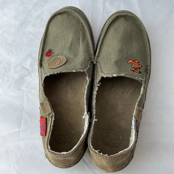Sanuk X Grateful Dead Vagabond Surfer Slip On Shoes Women’s Size 8.5