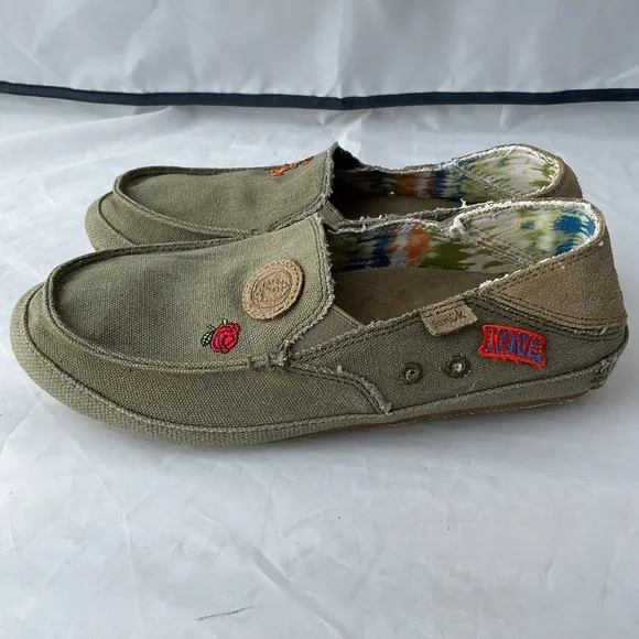 Sanuk X Grateful Dead Vagabond Surfer Slip On Shoes Women’s Size 8.5