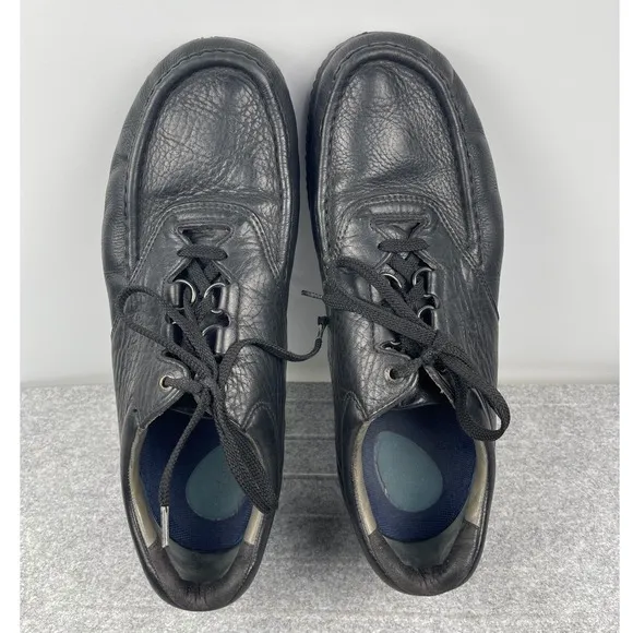 S.A.S. Workshoes, men's sz 14 black, soft leather, lace up loafer, power step