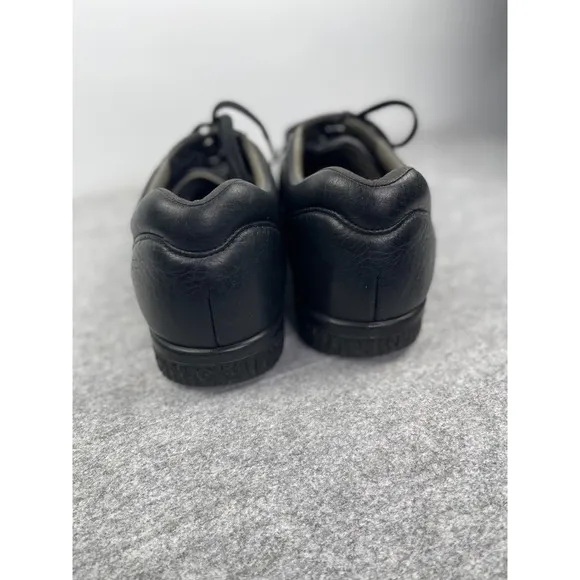 S.A.S. Workshoes, men's sz 14 black, soft leather, lace up loafer, power step