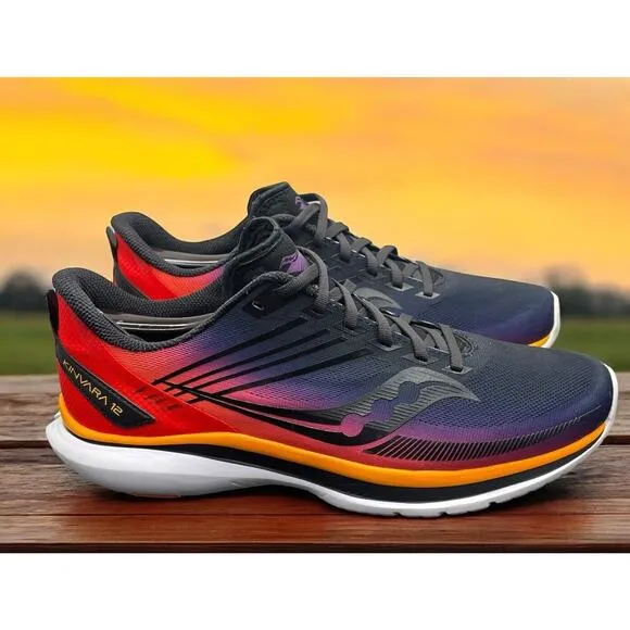 Saucony Kinvara 12 S10619 Blue Red Running Shoes Mens 10 Fast Ship Fast Ship