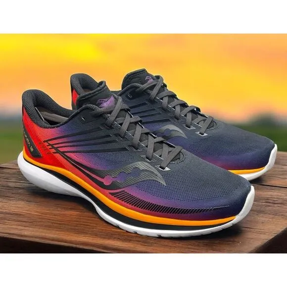 Saucony Kinvara 12 S10619 Blue Red Running Shoes Mens 10 Fast Ship Fast Ship