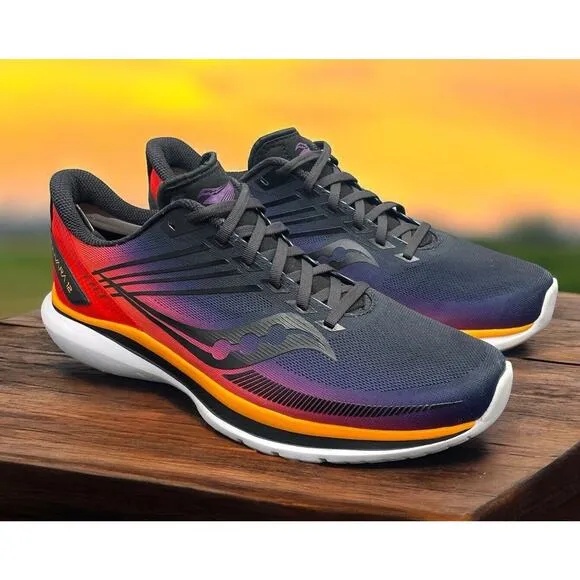 Saucony Kinvara 12 S10619 Blue Red Running Shoes Mens 10 Fast Ship Fast Ship