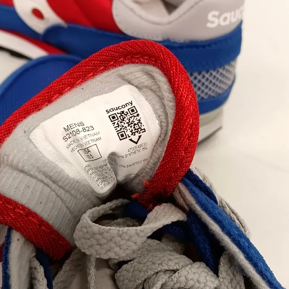 Saucony Men's Shadow Original Low Top Sneakers - Blue and Red