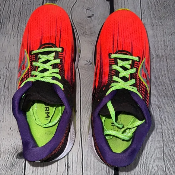 Saucony Vibrant Neon Guide 14 Running Shoes Sz 8