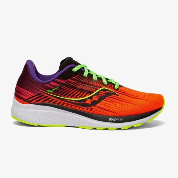 Saucony Vibrant Neon Guide 14 Running Shoes Sz 8