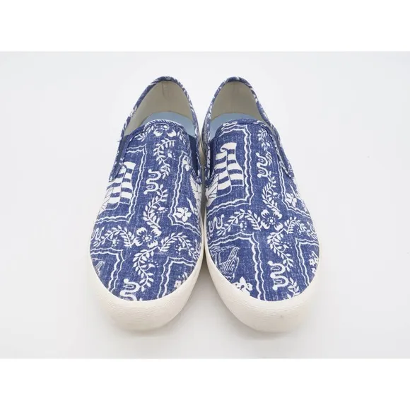 Seavees Slip On Shoes Mens 8 Reyn Spooner Baja Blue Casual Low Top Sneaker