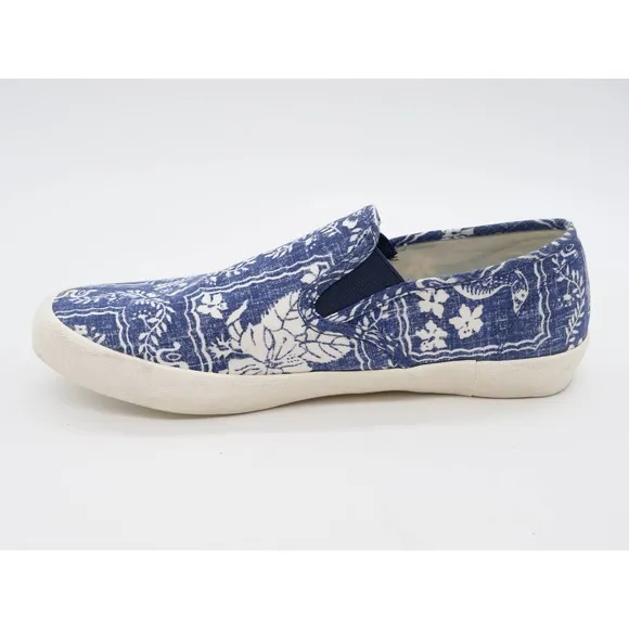 Seavees Slip On Shoes Mens 8 Reyn Spooner Baja Blue Casual Low Top Sneaker