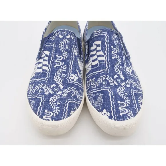 Seavees Slip On Shoes Mens 8 Reyn Spooner Baja Blue Casual Low Top Sneaker