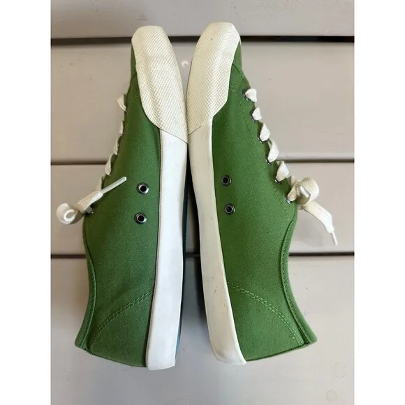 SeaVees Womens Monterey Recycled Cotton Canvas Sneaker Shoes 9 Classic Cactus