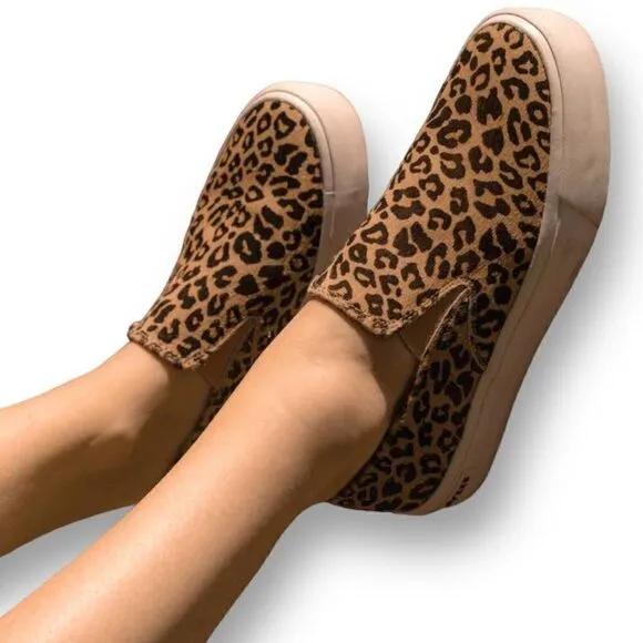 SeaVees Baja Platform Mulholland Cowhide Shoe Sneaker Leopard Women’s 8.5